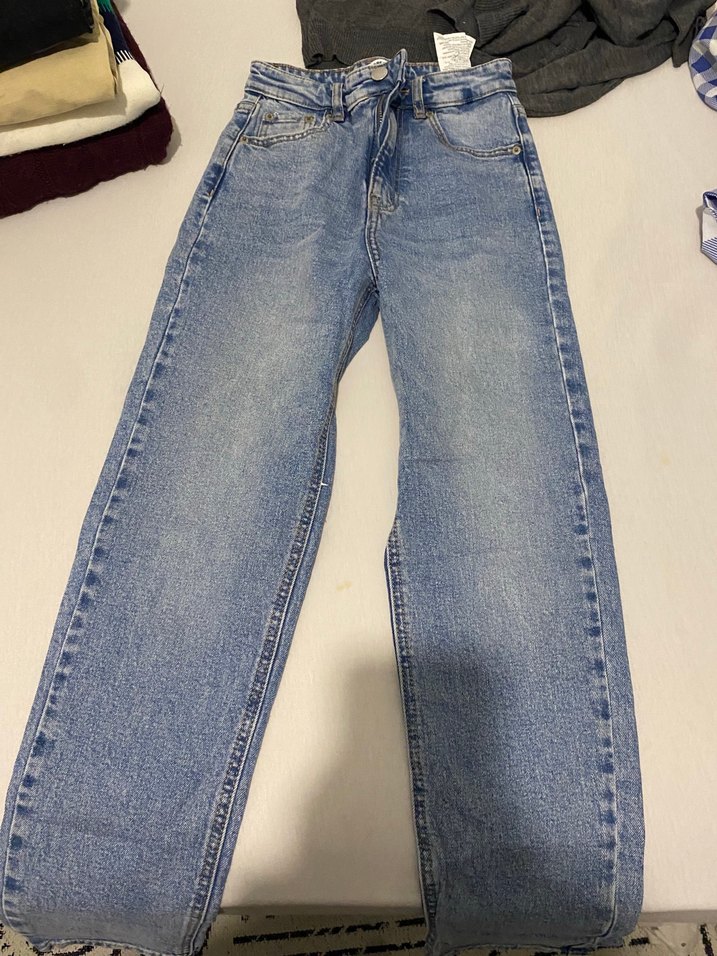 Açık Mavi Yüksek Bel Denim Jean — görsel 2/4