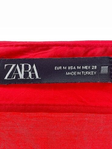 m Beden kırmızı Renk Zara Mini Etek %70 İndirimli.
