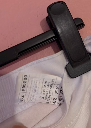 Beyaz Kadın Pantolon - Görsel 3