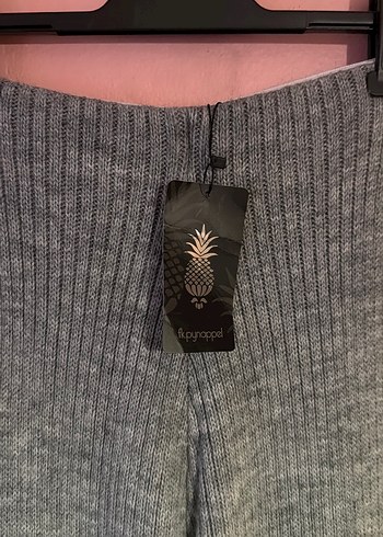 Gri Triko Kadın Pantolon - Görsel 2