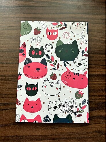 Kedili Kapaklı İnce Defter