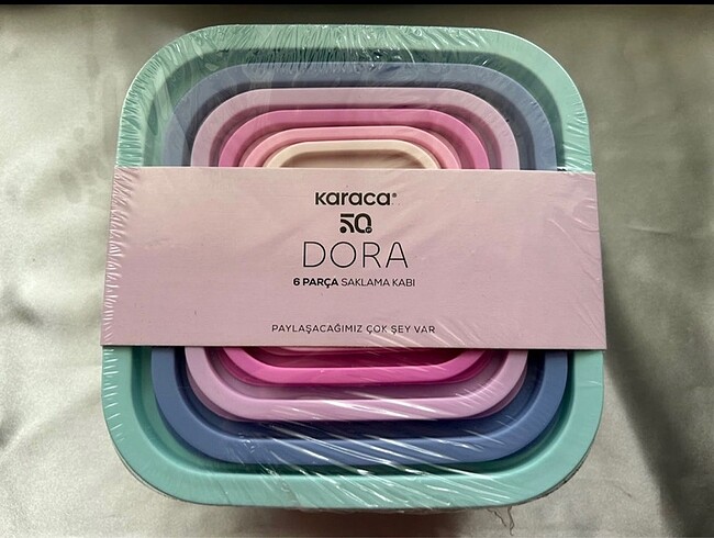Karaca Dora Altılı Saklama Kabı Seti