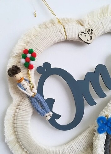 Tasarımcı Makrome Kapı Süsü