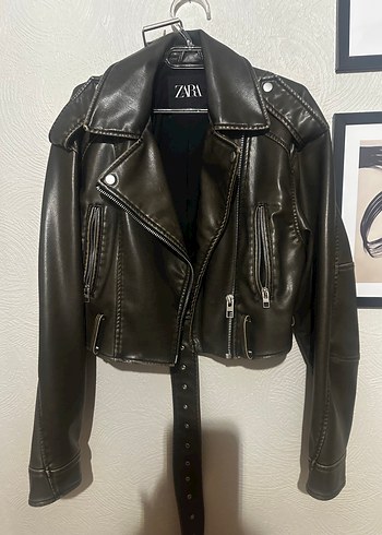 Zara Deri Biker Ceket