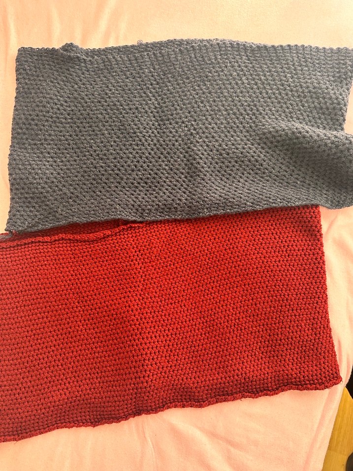 Lacivert bordo iki tane boyunluk - Görsel 2