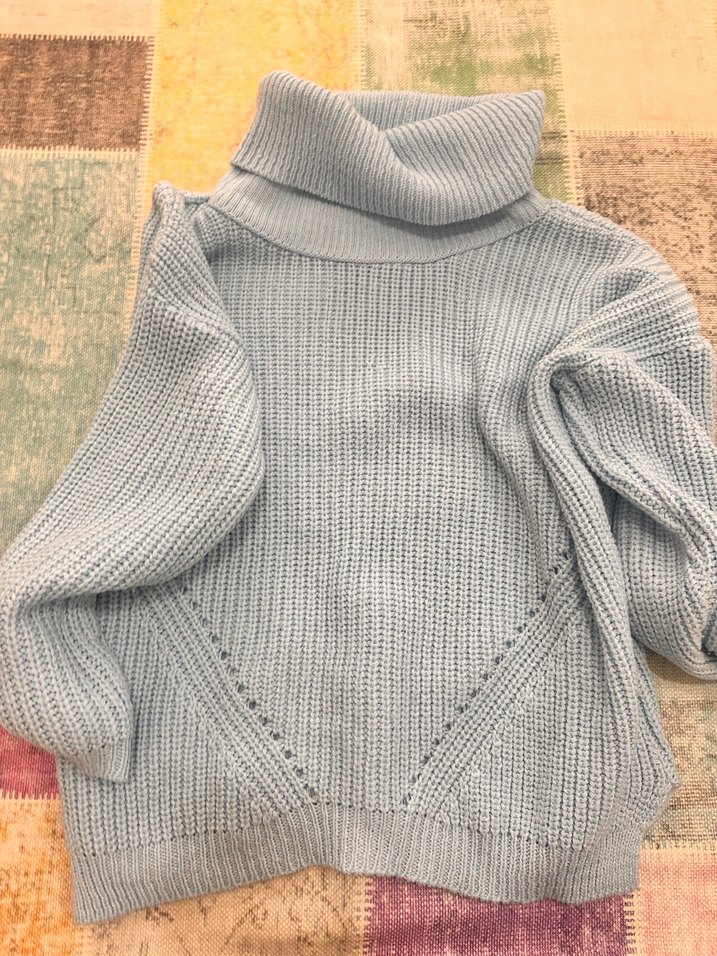 Mavi boğazlı kazak - Görsel 2