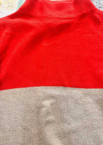 Mango çift renkli kazak m beden - Görsel 3