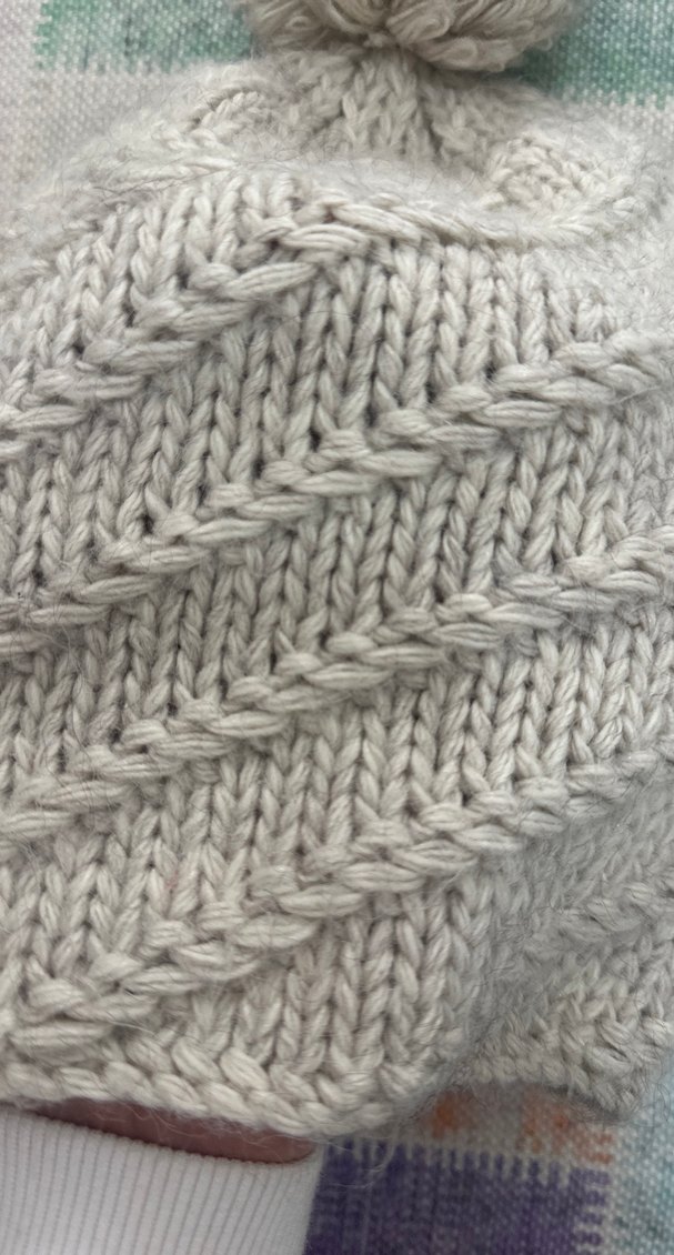 Bej Örgü Kadın Bere - Görsel 2