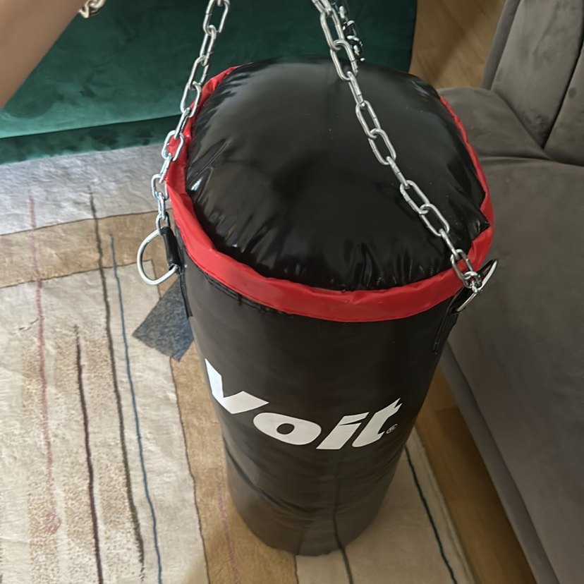 Voit Zincir Detaylı Deri Boks Torbası - Görsel 2