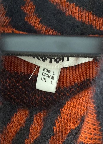 Kahverengi Zebra Desenli Kürklü Triko Elbise - Görsel 2