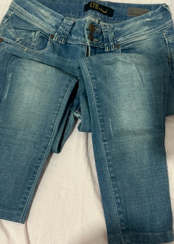 Ltb jean Düğmeli Mavi Normal Boy Kadın Kot Pantolon - Görsel 3