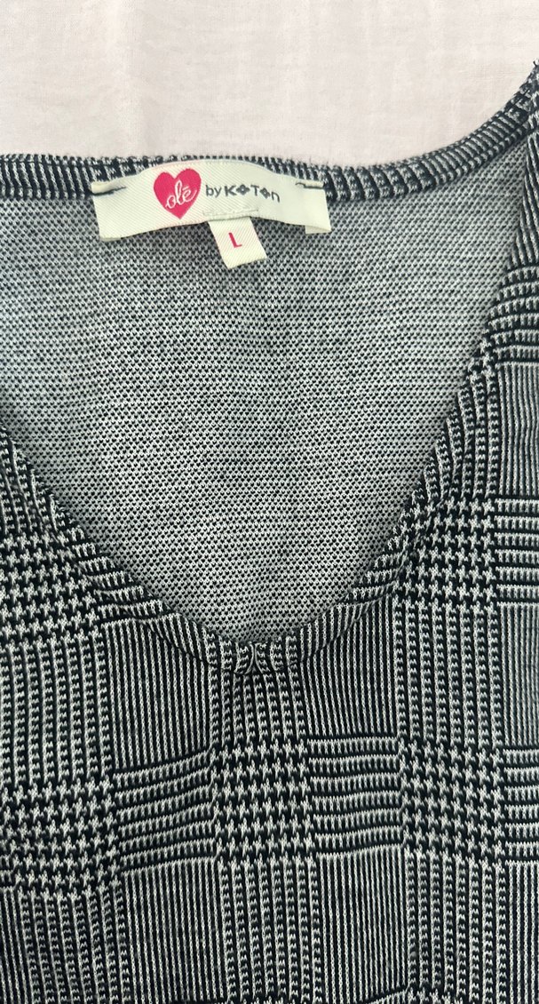 Gri Ekose V Yaka Uzun Kollu Tunik - Görsel 3