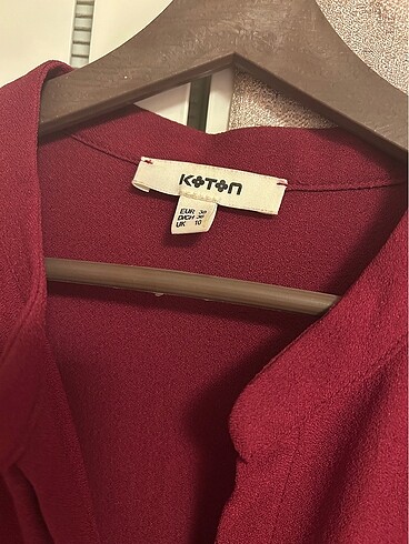 m Beden bordo Renk Koton elbise