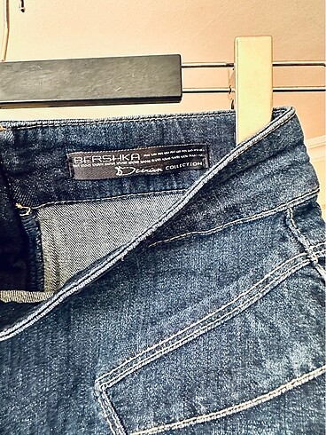 40 Beden mavi Renk Vintage Jean etek