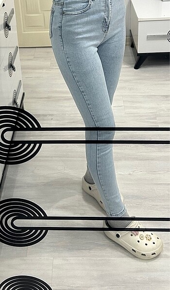 28 Beden mavi Renk Kadın taş yıkama skinny jean