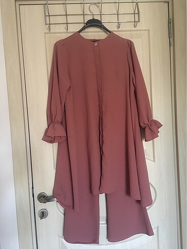 Pantolonlu Abaya takım