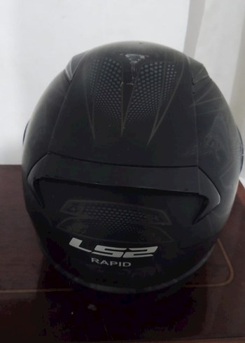 LS2 Siyah Baskılı Motosiklet Kaskı - Görsel 3