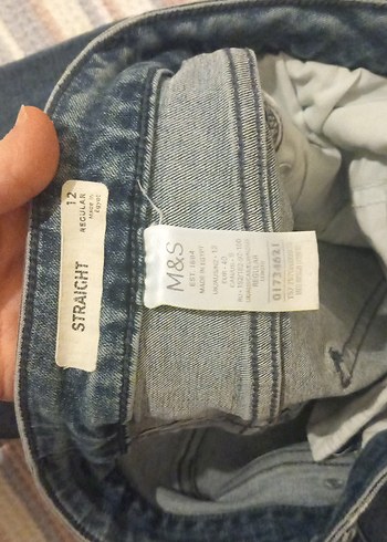 Kadın mavi  Normal Boy Denim Jean mark and Spencer - Görsel 6