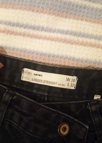 Siyah bol paça jean - Görsel 5