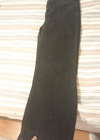 Siyah bol paça jean - Görsel 6