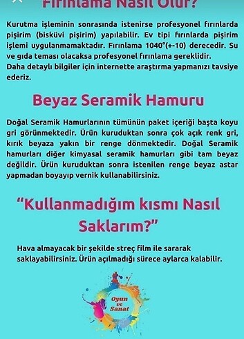  Beden Renk Seramik Hamuru Başlangıç Seti 