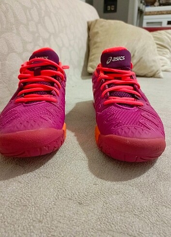 40 Beden pembe Renk Asics kadın ayakkabı temiz