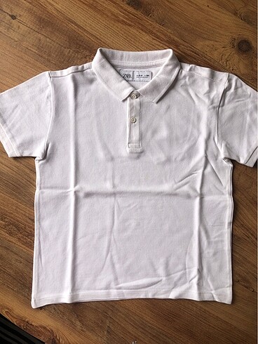 ZARA BEYAZ POLI YAKA TSHIRT