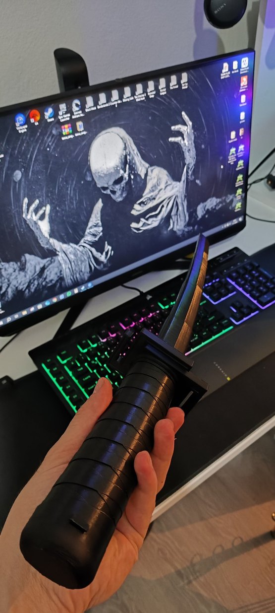 Siyah 3d katana  Kılıç - Görsel 2