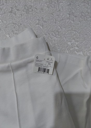 LC Waikiki beyaz Kadın Keten Pantolon - Görsel 4