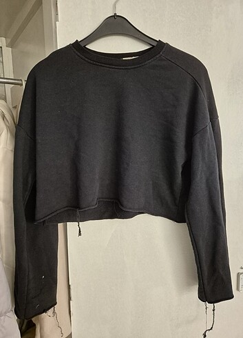 Vintage crop yarasa sweatshirt