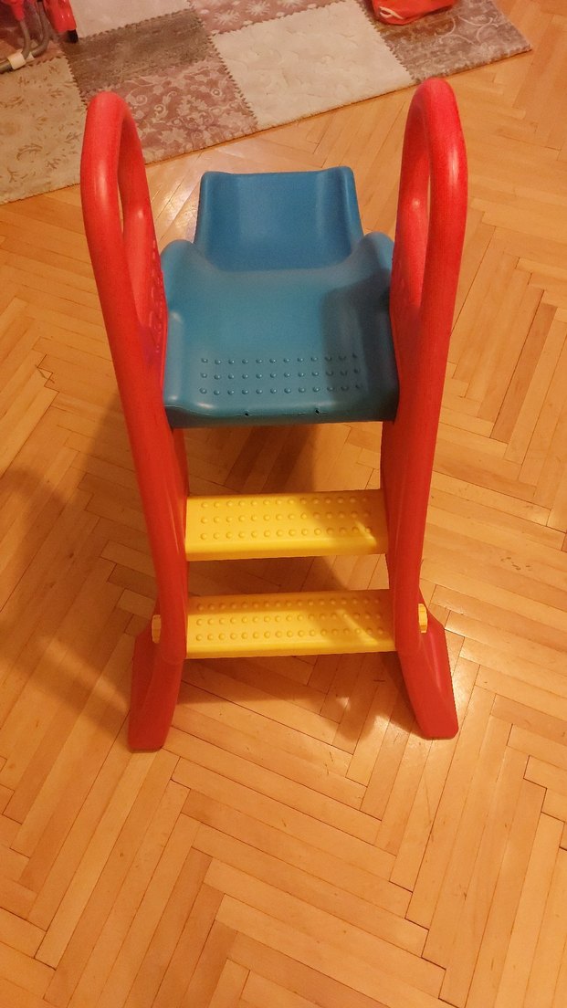 Koyu Mavi Çocuk Kaydırağı - Görsel 2