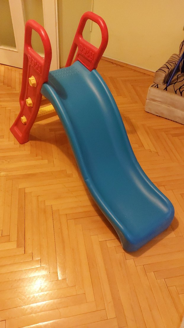 Koyu Mavi Çocuk Kaydırağı - Görsel 4