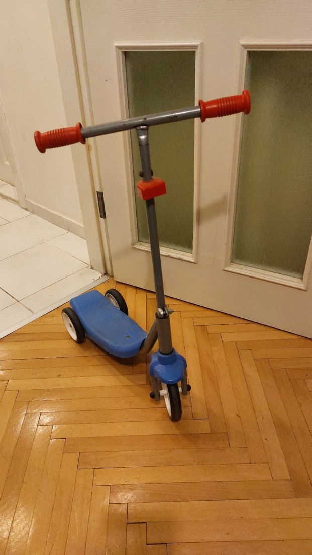 Renkli Mavi Çocuk Scooterı - Görsel 2