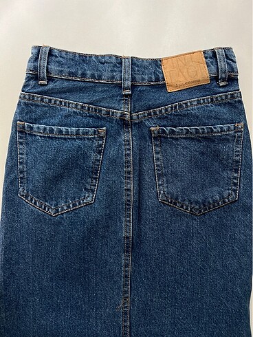 32 Beden mavi Renk Stradivarius Denim Etek