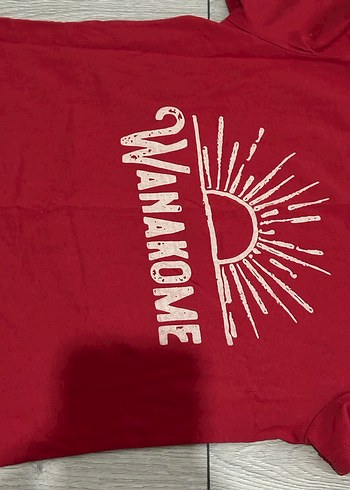 Kırmızı Kadın Kısa Kollu Tişört - Görsel 3