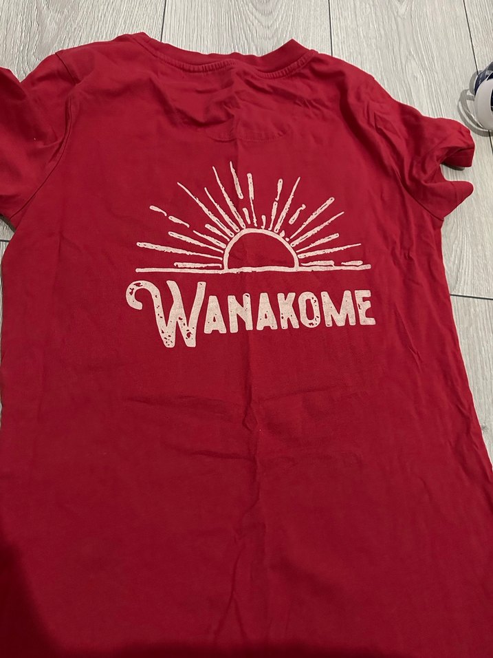 Kırmızı Kadın Kısa Kollu Tişört - Görsel 2