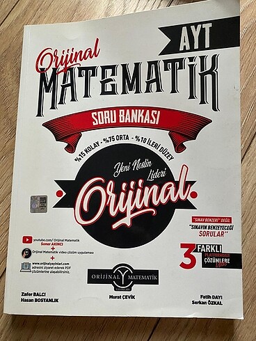 Orijinal Matematik AYT Soru Bankası