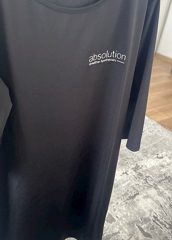 Siyah Uzun Kollu spor elbise - Görsel 2