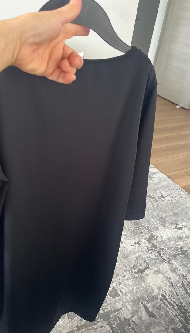 Siyah Uzun Kollu spor elbise - Görsel 4