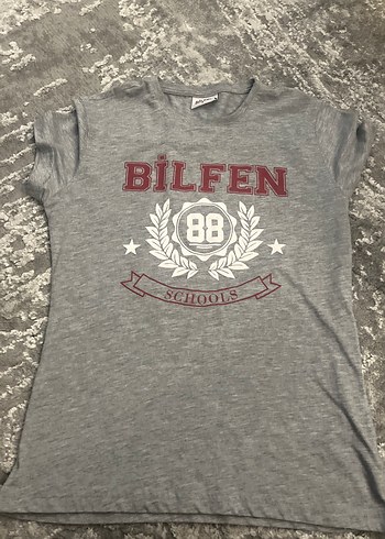 Bilfen okulKız Çocuk Gri Kısa Kollu Baskılı Tişört - Görsel 2