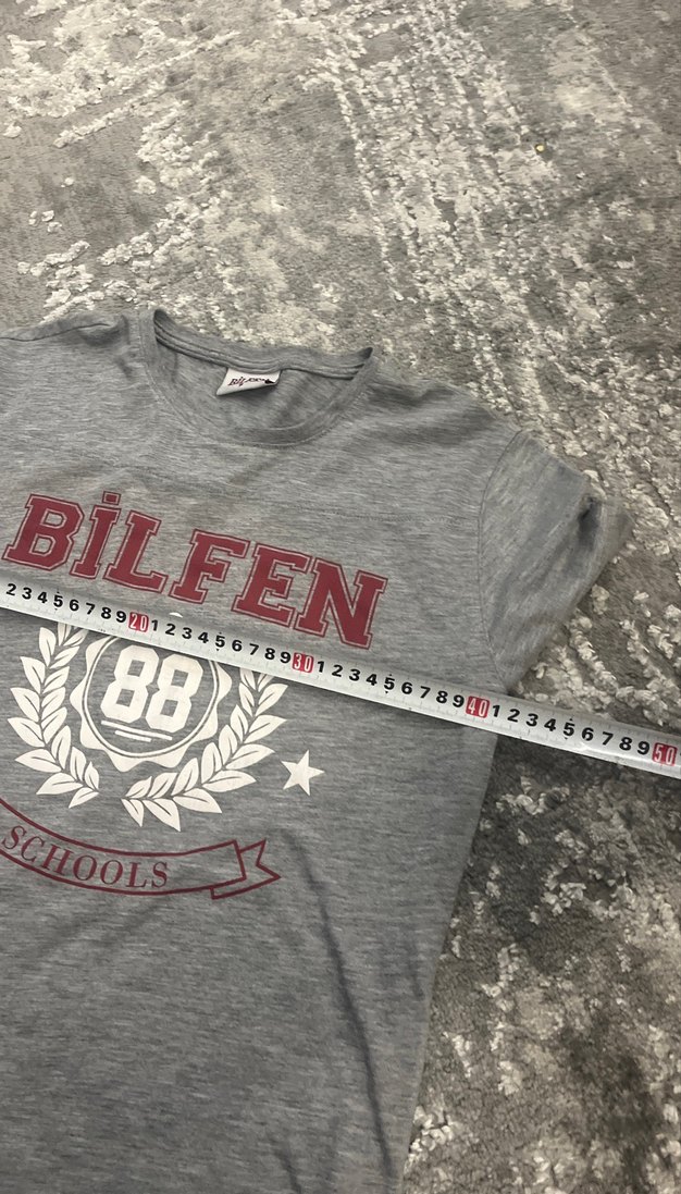 Bilfen okulKız Çocuk Gri Kısa Kollu Baskılı Tişört - Görsel 4