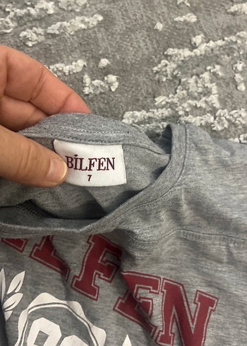 Bilfen okullarıKız Çocuk Gri Baskılı Kısa Kollu Tişört - Görsel 3