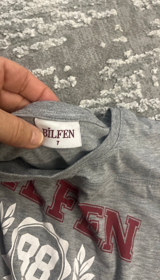 Bilfen okullarıKız Çocuk Gri Baskılı Kısa Kollu Tişört - Görsel 3