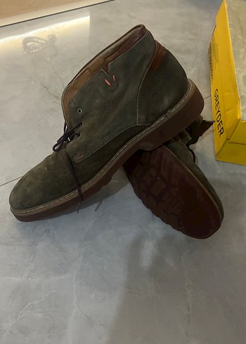 Yeşil Süet Erkek Bot, Tokalı - Görsel 3