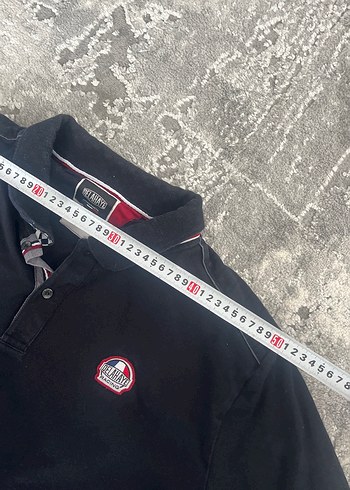 Erkek Siyah Uzun Kollu Polo Tişört - Görsel 6