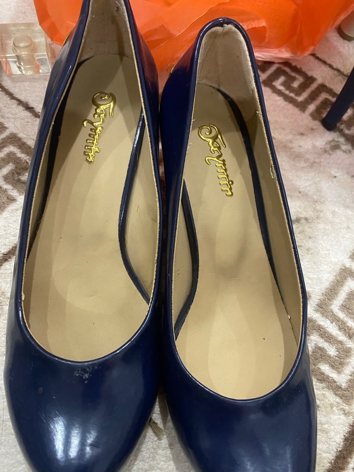 Kırmızı Baskılı Kadın Stiletto Topuklu Ayakkabı - Görsel 2