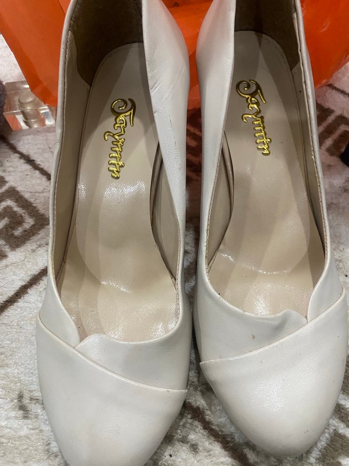 Bej Kadın Dolgu Topuklu Ayakkabı - Görsel 3