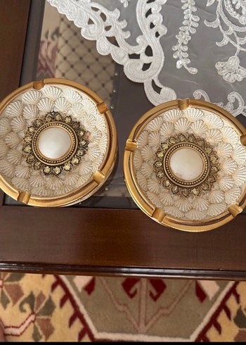 Diğer Altin Cerceveli Vintage Porselen Kulluk Seti