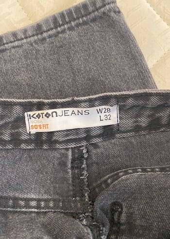 Siyah Kadın Denim Normal Boy Pantolon - Görsel 3