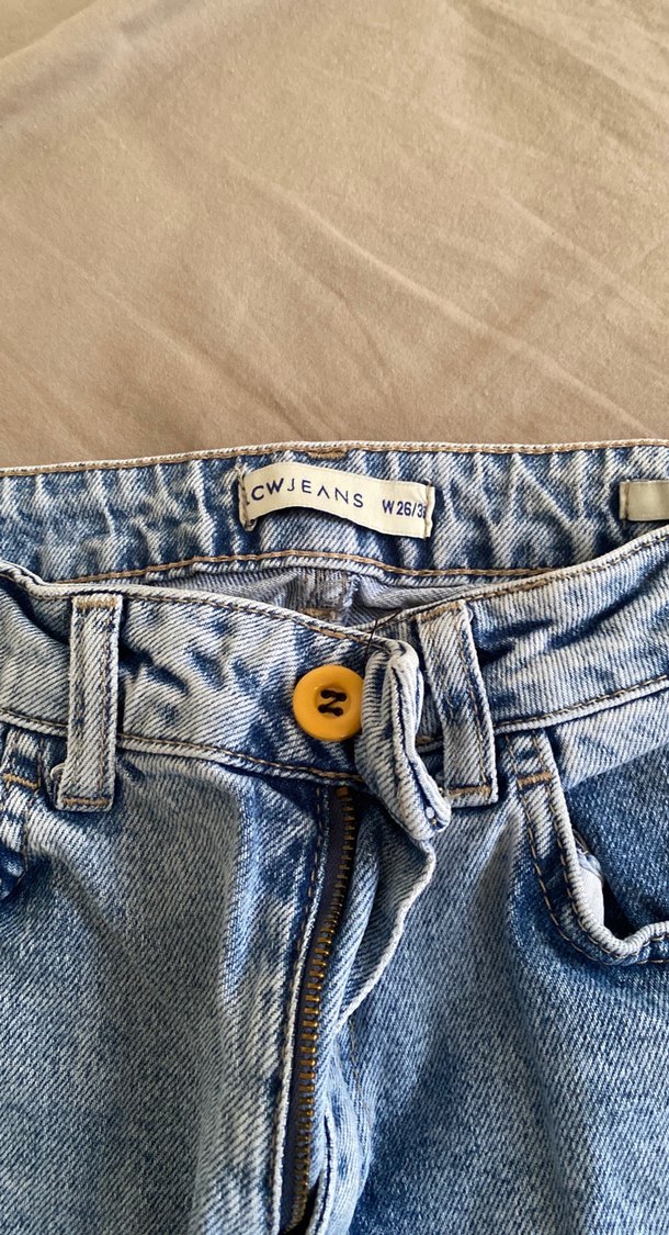 Gri Mavi Rahat Kesim Kadın Midi Kot Pantolon - Görsel 2